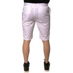 Dolce & Gabbana White Chinos Cotton Stretch Casual Shorts