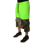 Dolce & Gabbana Green Patchwork Cargo Bermuda Shorts PAN75661-48