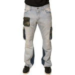 Dolce & Gabbana Light Blue Cotton Cargo Straight Denim Jeans PAN75676-48