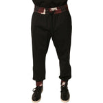 Dolce & Gabbana Black Camouflage Wool Jogger Sweatpants Pants PAN75687-46