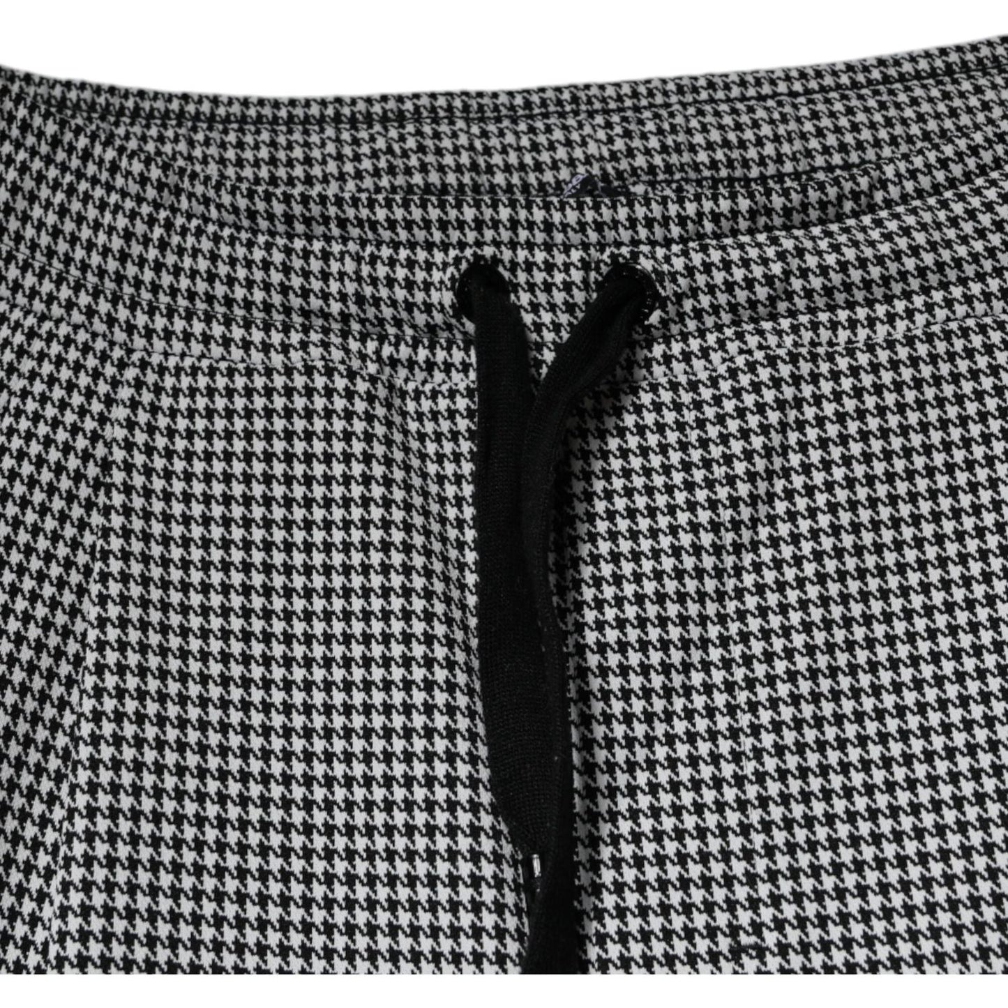 Dolce & Gabbana Black White Houndstooth Skinny Dress Pants PAN75784-44
