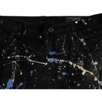 Dolce & Gabbana Black Color Splash Cotton Skinny Denim Jeans PAN75860-48