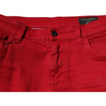 Dolce & Gabbana Red Crown Logo Cotton Skinny Denim Jeans