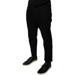 Dolce & Gabbana Black Cotton Stretch Logo Skinny Denim Jeans PAN75932-54