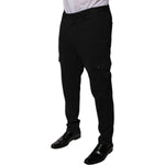 Dolce & Gabbana Black Viscose Cargo Men Casual Pants PAN76022-50