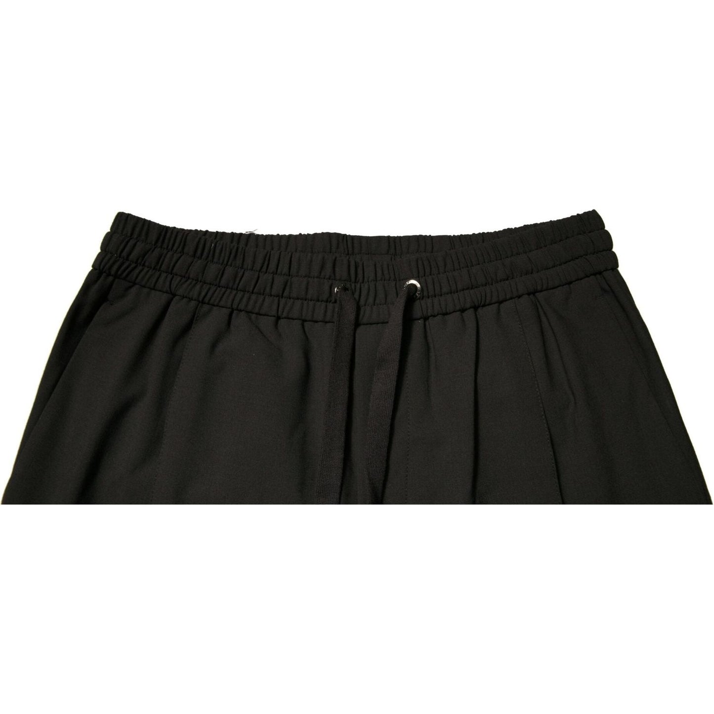 Dolce & Gabbana Black Wool Jogger Jogging Pants PAN76041-50
