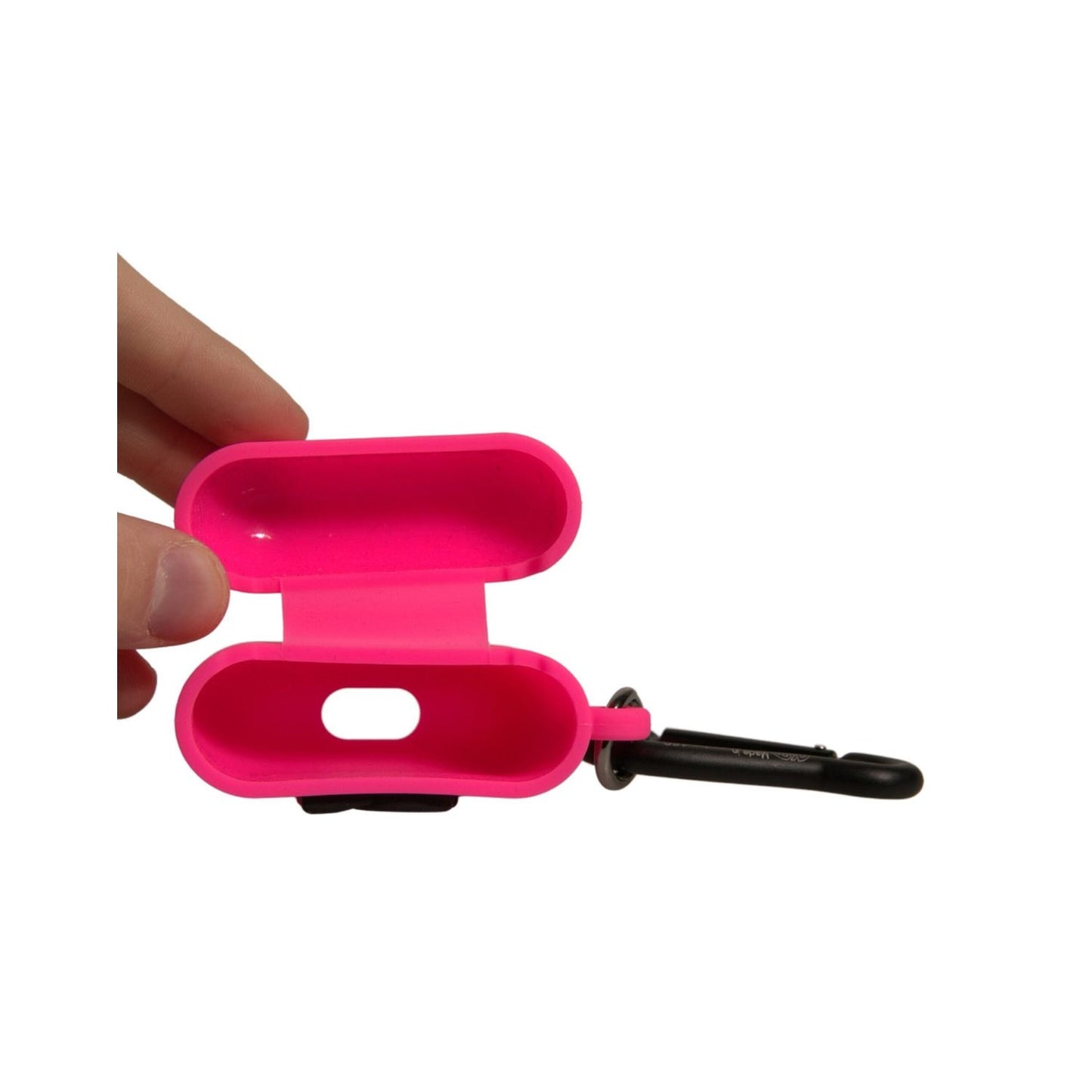 Dolce & Gabbana Pink Silicone Rubber Logo Embossed Airpods Case