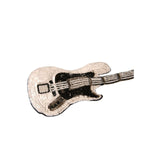 Dolce & Gabbana Gold Brass Beaded Guitar Pin Brooch SMY10577