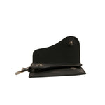 Dolce & Gabbana Black Leather Card Case Keychain Key Holder