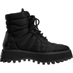 Dolce & Gabbana Black Padded Mid Calf Lace Up Boots Shoes MV6758-39