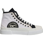Dolce & Gabbana White Black Cotton High Top Sneakers Shoes MV6715-41