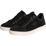 Dolce & Gabbana Black Logo Suede Leather Men Sneakers Shoes MV6741-39.5
