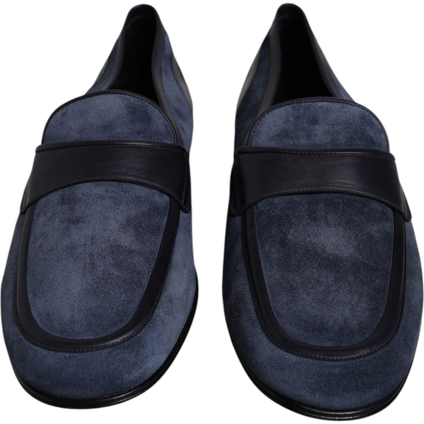 Dolce & Gabbana Blue Suede Leather Shoes Loafer Moccasin Shoes MV6747-43