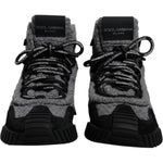 Dolce & Gabbana Gray Black NS1 High Top Boots Sneakers Shoes MV6768-40