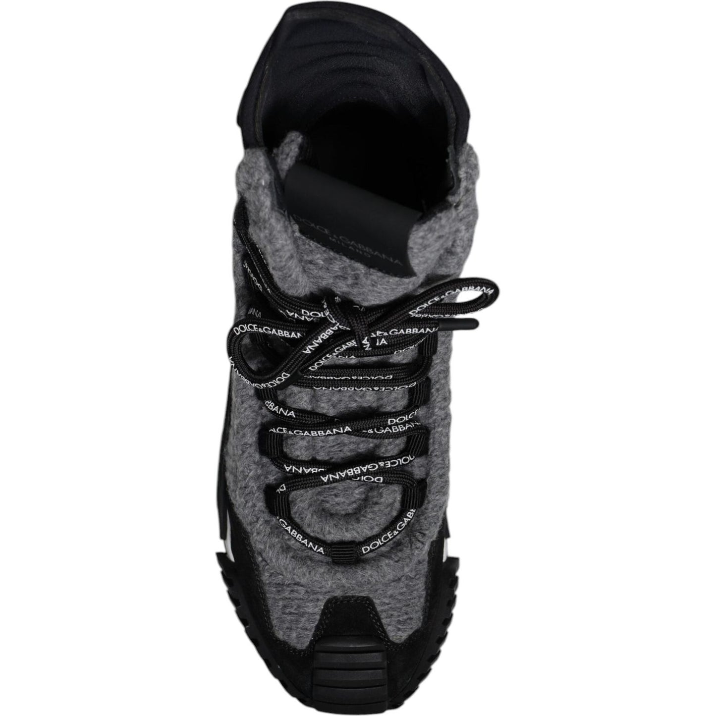Dolce & Gabbana Gray Black NS1 High Top Boots Sneakers Shoes MV6768-40