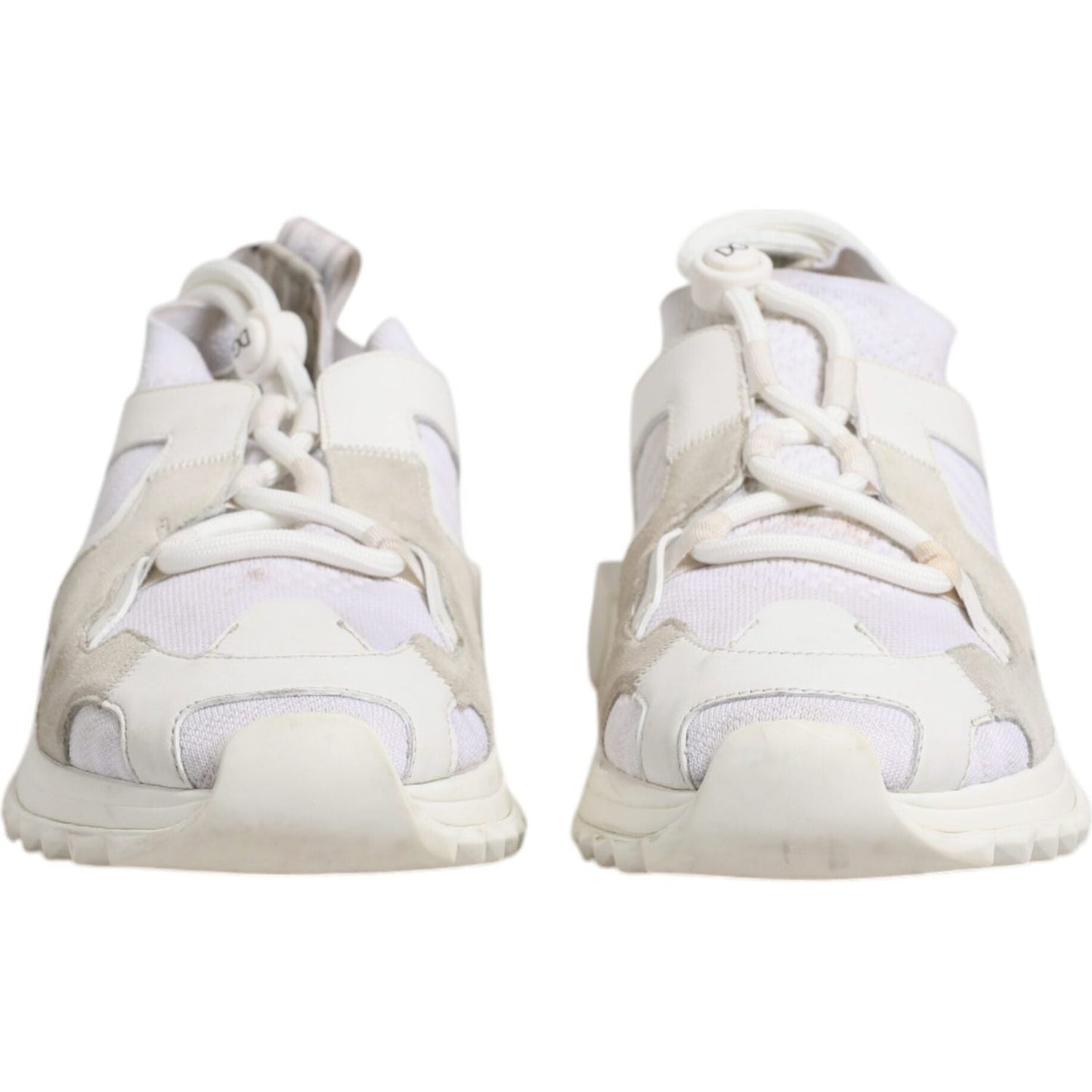 Dolce & Gabbana White Mesh Sorrento Trekking Sneakers Shoes MV6778-42.5