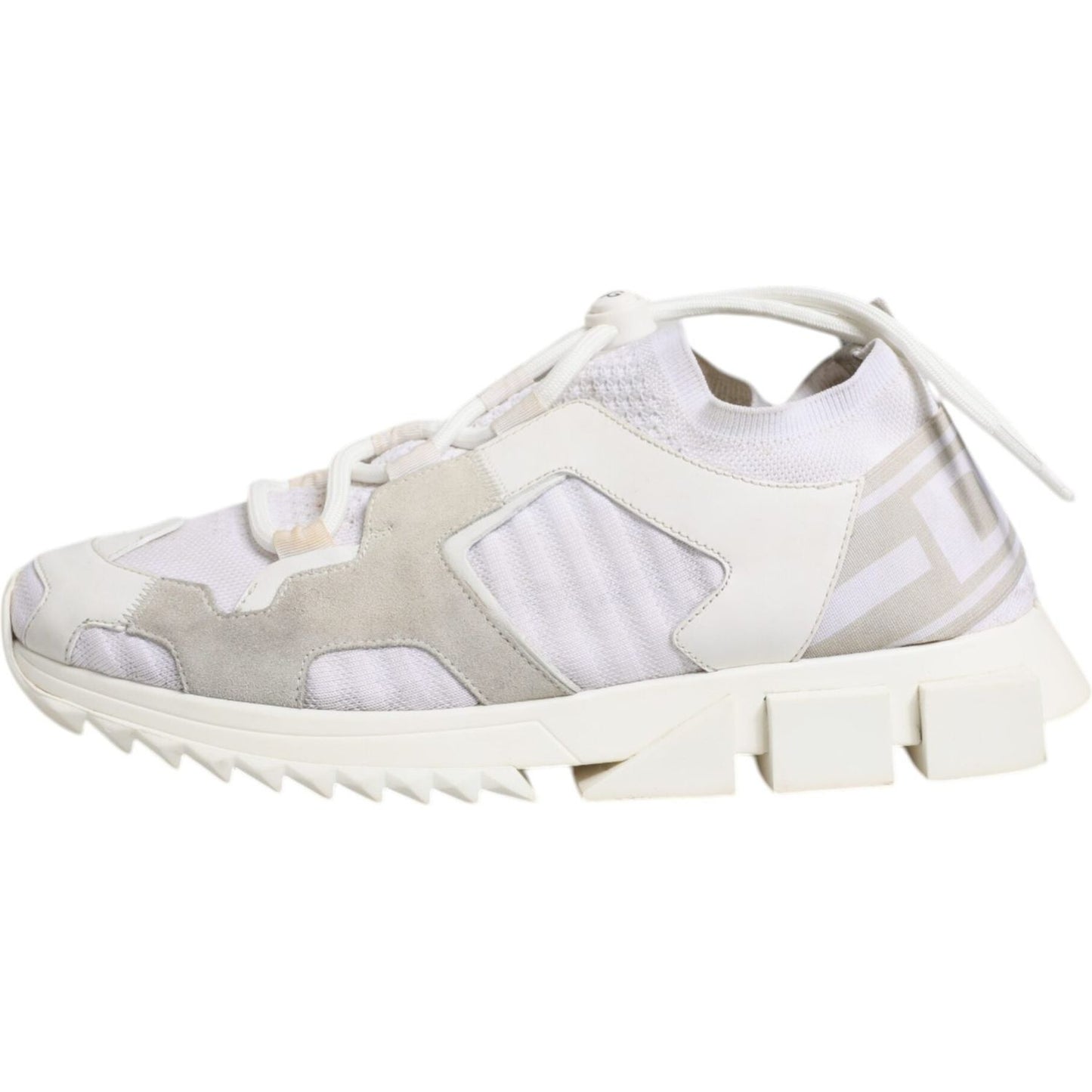 Dolce & Gabbana White Mesh Sorrento Trekking Sneakers Shoes MV6778-42.5