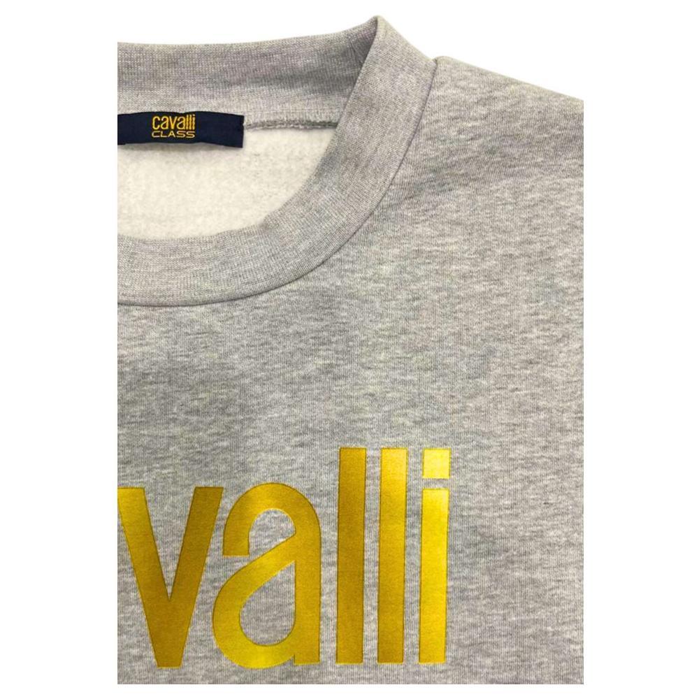 Cavalli Class Gray Polyester Men Sweater CA-24779-S