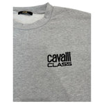 Cavalli Class Gray Polyester Men Hoodie CA-24776-XS