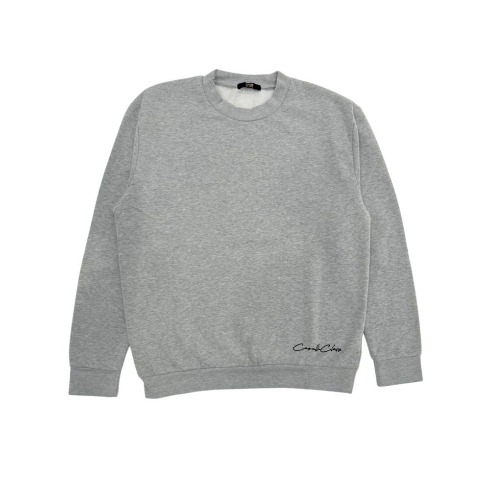 Cavalli Class Gray Cotton Women Hoodie CA-24773-XS