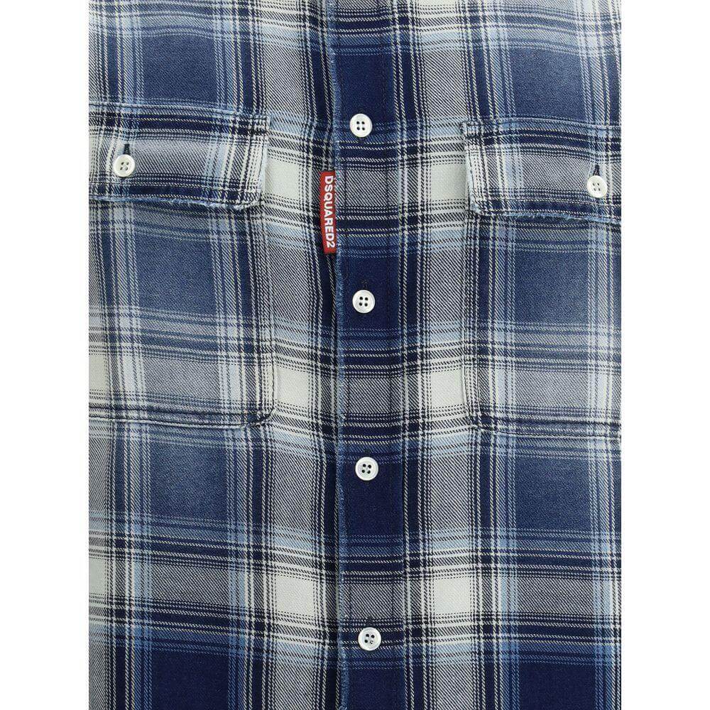 Dsquared² Cotton check Shirt DS-S74DM0899D35206001F-IT48 | M