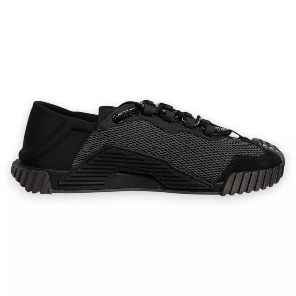 Dolce & Gabbana Black Nylon NS1 Low Top Men Sneakers Shoes MV6814-40