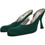 Dolce & Gabbana Green Suede Leather High Heel Pumps Shoes LA12386-39