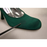 Dolce & Gabbana Green Suede Leather High Heel Pumps Shoes LA12386-39