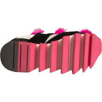 Dolce & Gabbana Black Pink Fur Embellished Sneakers Shoes LA11997-35.5