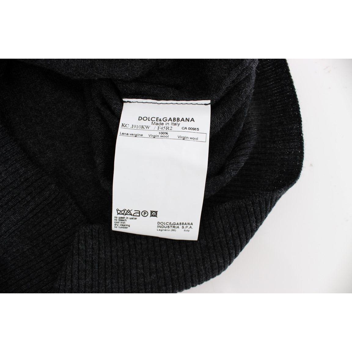 Dolce & Gabbana Gray Wool Button Cardigan Sweater SIG13356-2