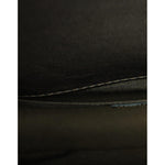 Chanel Dark Green Leather Shoulder Bag Gray Metal Purse Bag