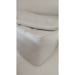 Chanel White Medium Classic DIANA Shoulder Bag Gold Plated Purse CHA40