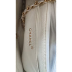 Chanel White Medium Classic DIANA Shoulder Bag Gold Plated Purse CHA40