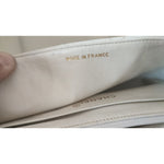 Chanel White Medium Classic DIANA Shoulder Bag Gold Plated Purse CHA40