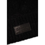 Calvin Klein Black Alpaca Leather Caps Baseball Hat CA-16493800009-ONE SIZE