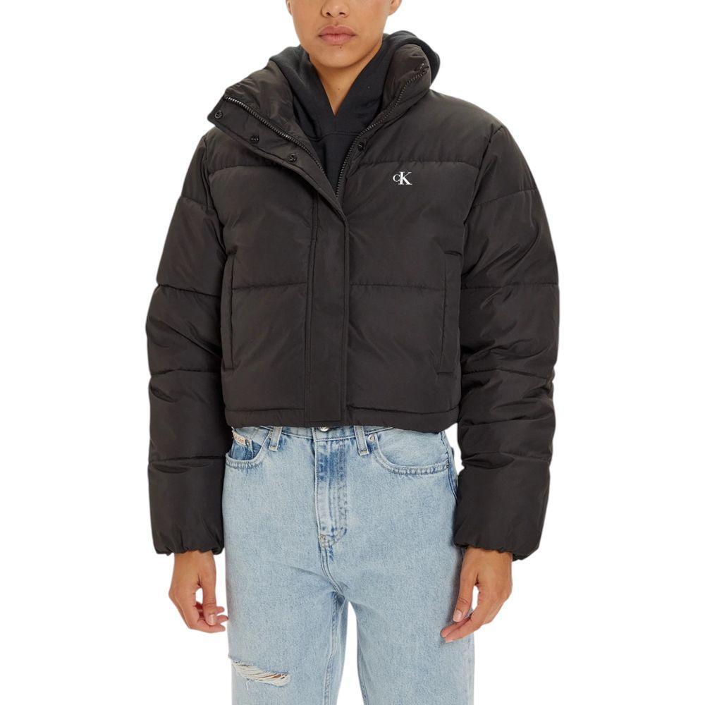 Calvin Klein Jeans Black Polyester Jackets & Coat CA-16503800009-IT40|S