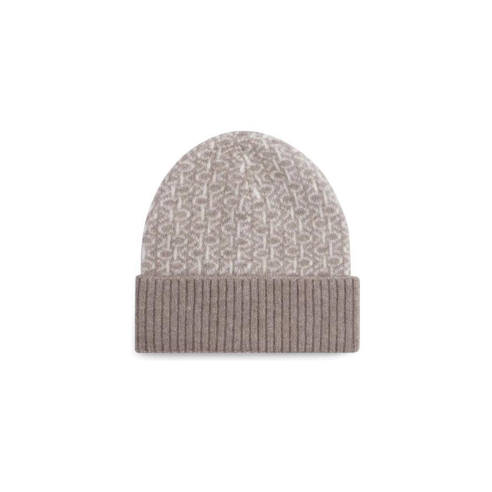 Calvin Klein Beige Alpaca Leather Caps Baseball Hat CA-16493902635-ONE SIZE