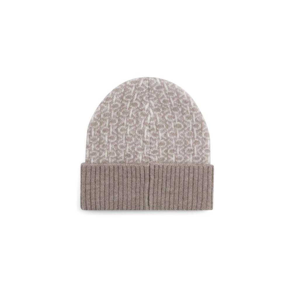 Calvin Klein Beige Alpaca Leather Caps Baseball Hat CA-16493902635-ONE SIZE