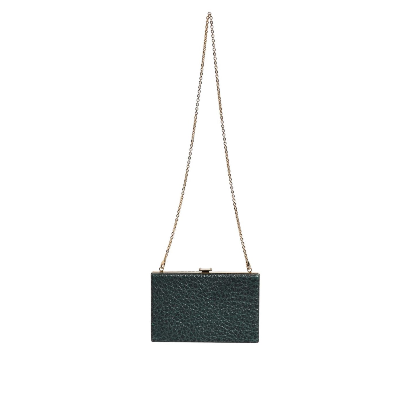 Dolce & Gabbana Black Leather Clutch Evening Crossbody Bag BAG1620