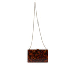 Dolce & Gabbana Brown Leather Clutch Evening Crossbody Bag BAG4035