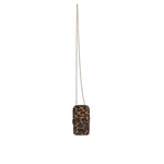 Dolce & Gabbana Brown Leopard Print Dauphine Leather Zip Around Wallet