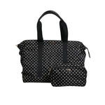 Dolce & Gabbana Black PolkaDot Nylon Shoulder Baby Tote Diaper Bag