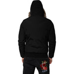 Woolrich Black Hooded Long Sleeves Fur Shearling Coat Jacket JKT41210-46