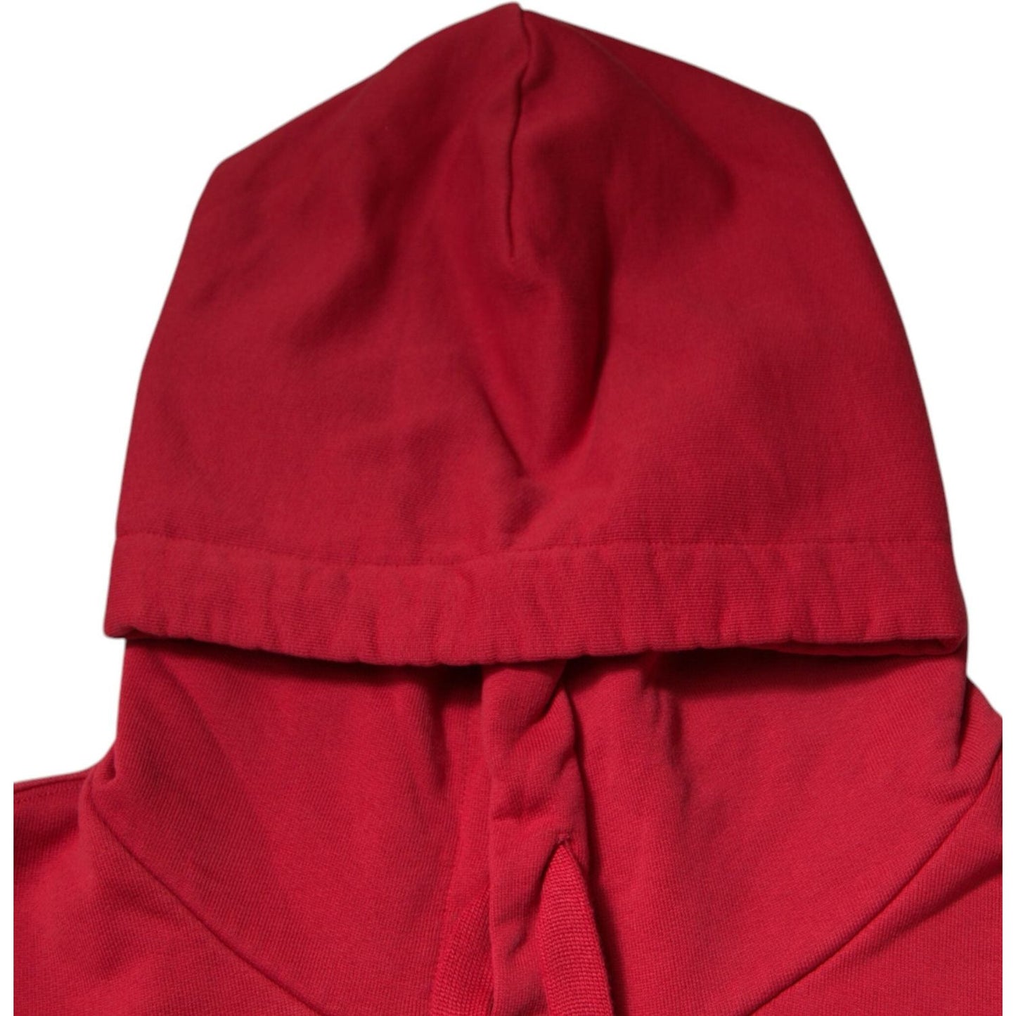 Dolce & Gabbana Red Cotton Logo Hooded Sweatshirt Sweater TSH878544-48