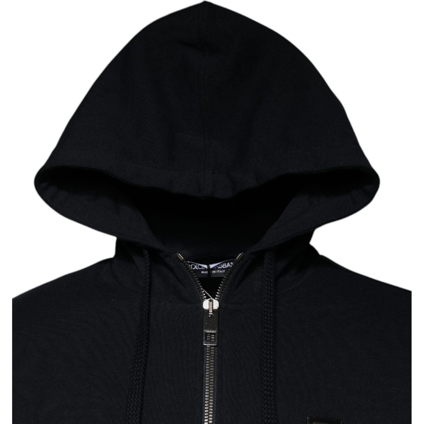 Dolce & Gabbana Blue Logo Full Zip Hooded Sweatshirt Sweater TSH878553-46