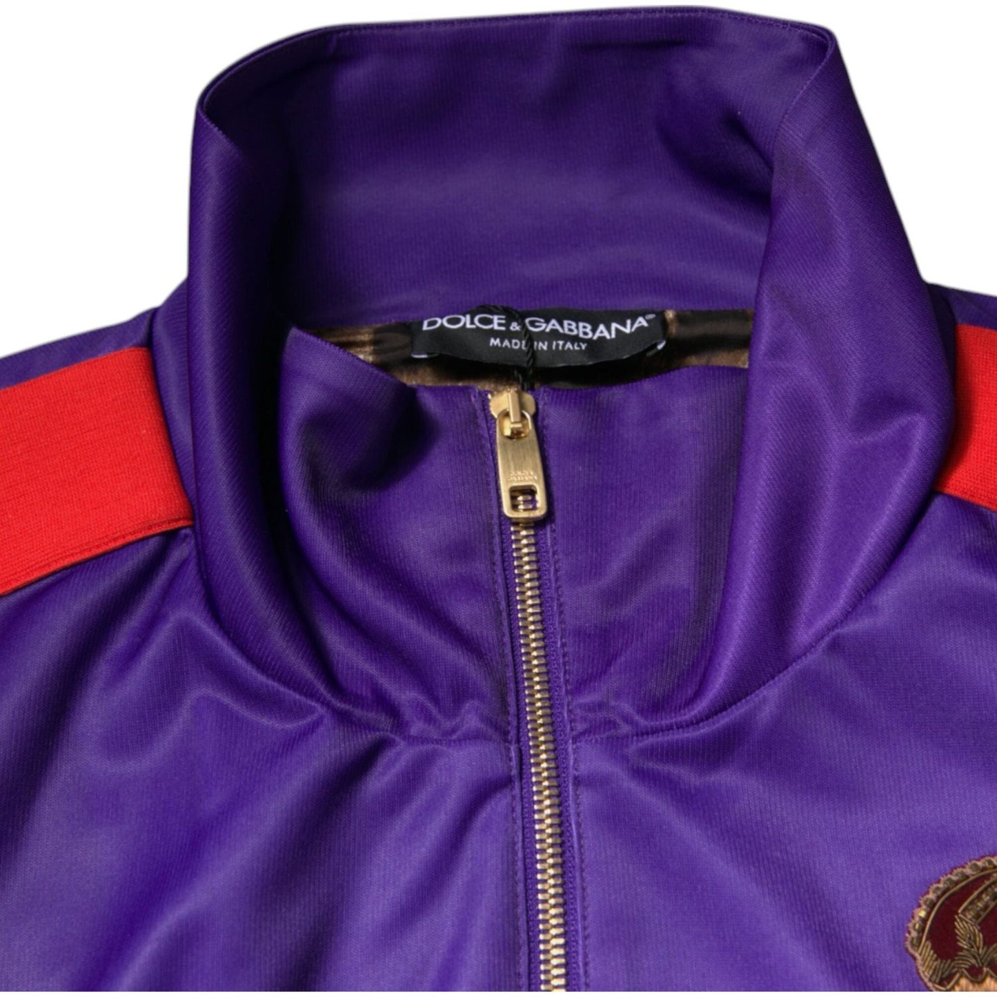 Dolce & Gabbana Purple Year Of The Pig Full Zip Bomber Sweater TSH878560-54