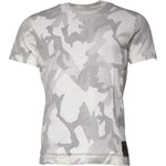 Dolce & Gabbana White Gray Camouflage Cotton Crew Neck T-shirt TSH878503-44