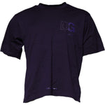 Dolce & Gabbana Purple DG Logo Cotton Crew Neck T-shirt TSH878563-50