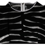 Dolce & Gabbana Black White Zebra A-line Sheath Mini Dress DR281323-40