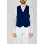 Only & Sons Blue Polyester Waistcoat ON-13385600126-IT48 | M